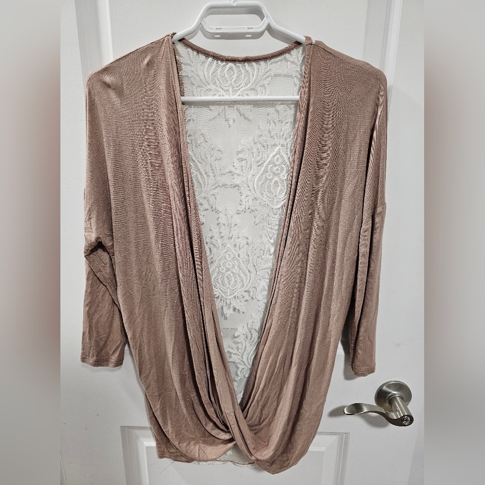 Chic Beige Drape Front Camisole
